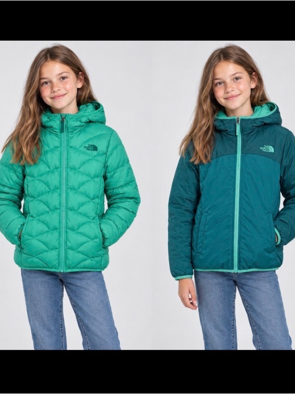 The North Face Girls’ Reversible Puffer Jacket – Size M (10–12)